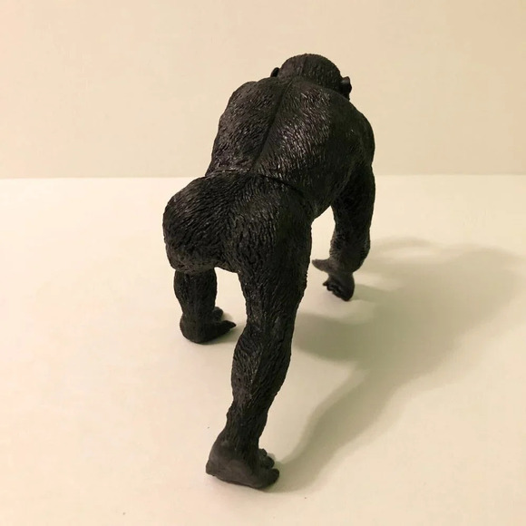 Chimpanzee Eating Banana Figure Animal Monkey 7.5  Inch Long Toy - Picture 4 of 12